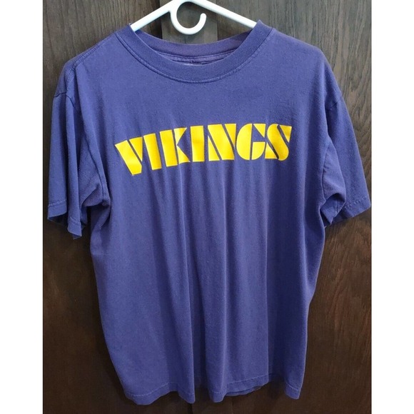 Majestic Other - Vintage Minnesota Vikings Majestic T-Shirt Mens Large Purple Short Sleeve